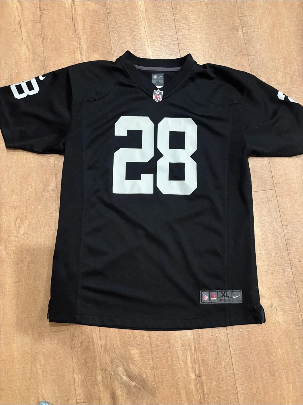 NFL Josh Jacobs Raiders Las Vegas 28 youth XL Nike
